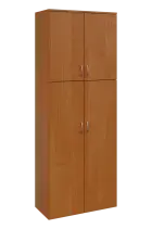 N 6 - 84D kancelářská skříň, 4-dveřová, 2150x800x400, olše jantar